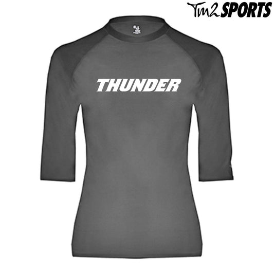 PLAY25 - Sport Pro-Compression Half Sleeve Shirt - Black