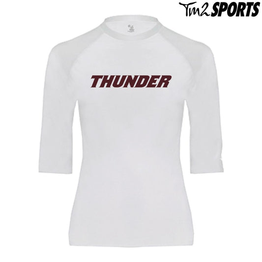 PLAY25 - Sport Pro-Compression Half Sleeve Shirt - White