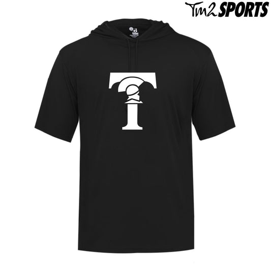 THOM25 - Hooded Short Sleeve Tee - Black