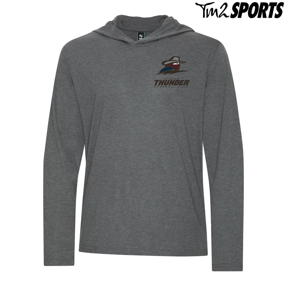 RTFAN25 - Koi Triblend Long Sleeve Hoodie Tee - Grey