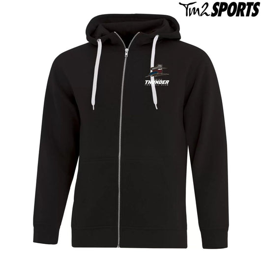 RTFAN25 - Full Zip Fleece Hoodie - Black