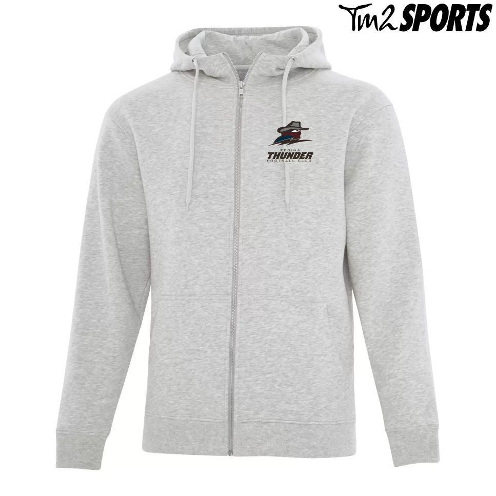 RTFAN25 - Full Zip Fleece Hoodie - Grey