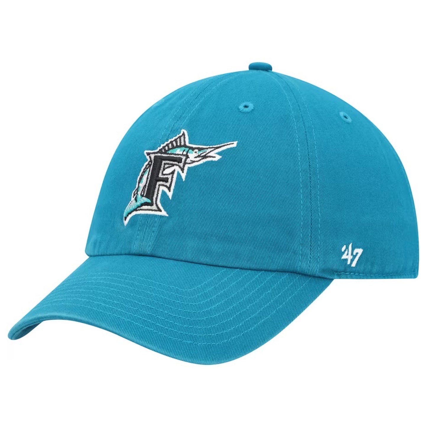 Florida Marlins '47 Cooperstown Clean Up Hat - Teal