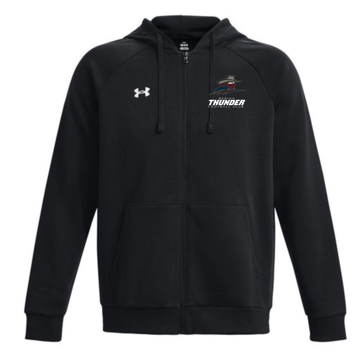 THS24 UA Rival Fleece Full Zip Hoodie - Black