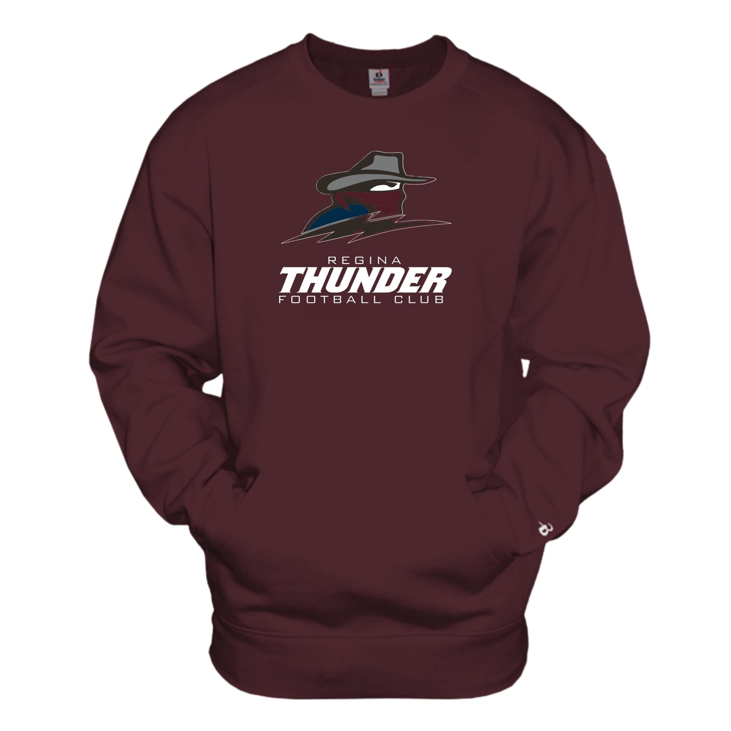 TH24 - SALE - Athletic Fleece Pocket Crew - Maroon