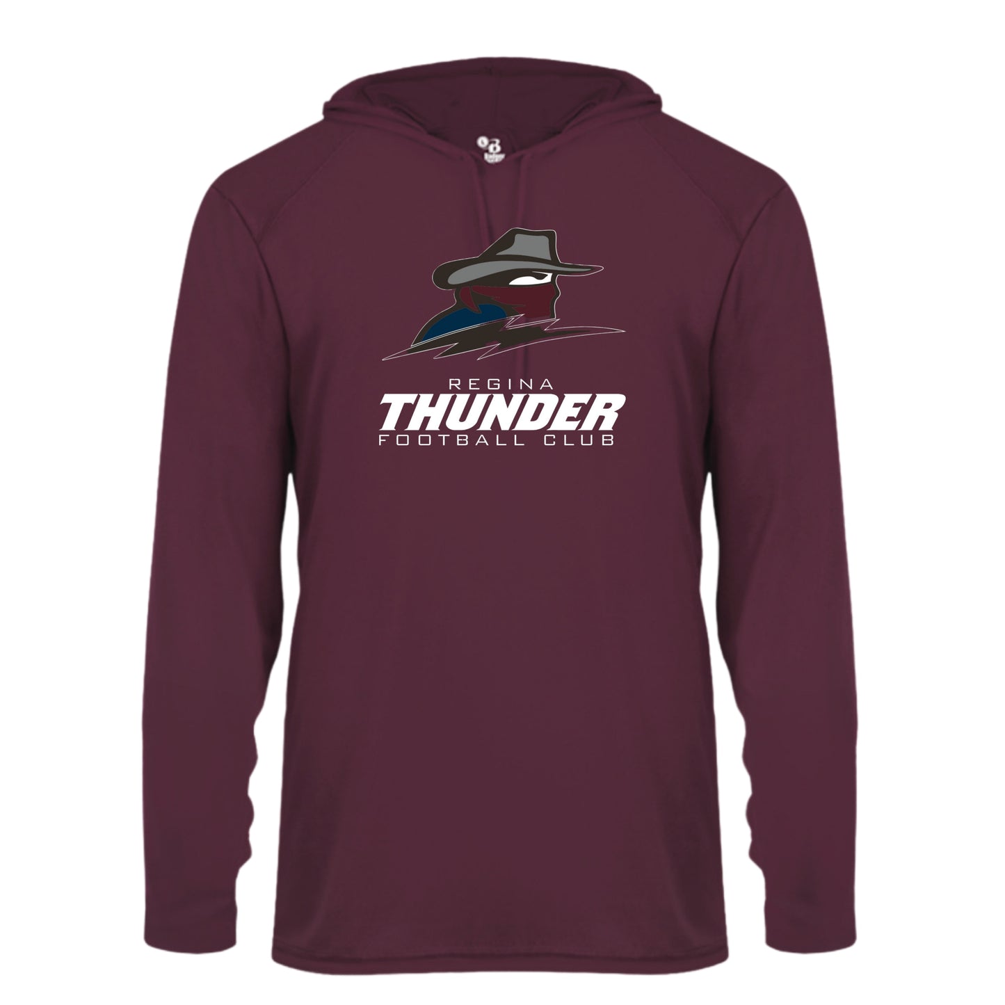 TH24 - Long Sleeve Tech Tee Hoodie - Maroon