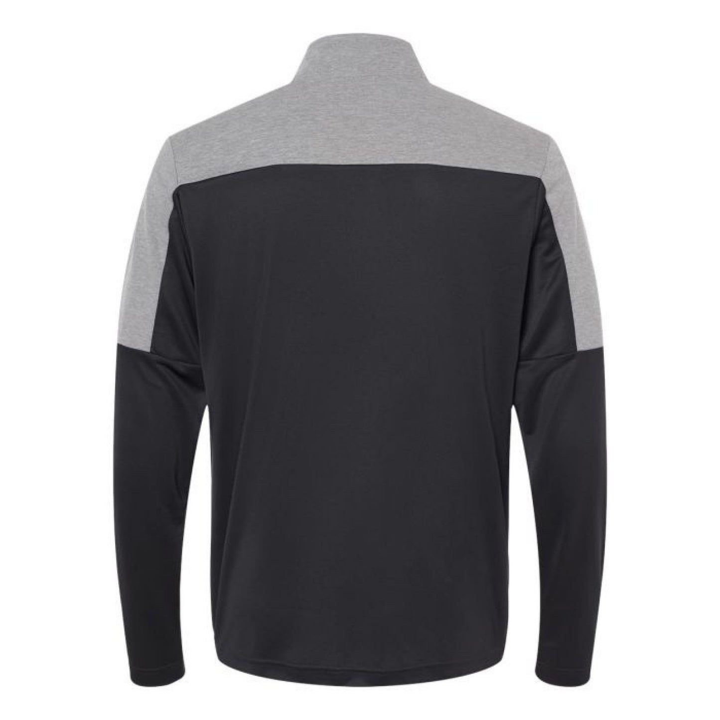 Adidas Men's Black/Grey Three Melange Lightweight Quarter-Zip