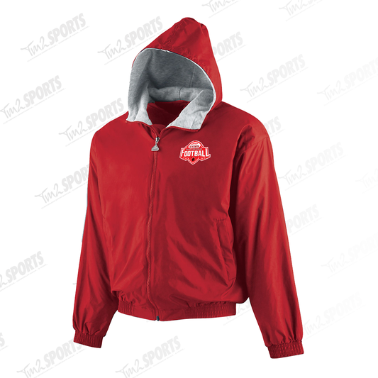 KMJMFB25 - Hooded Taffeta Jacket/Fleece Lined - Red