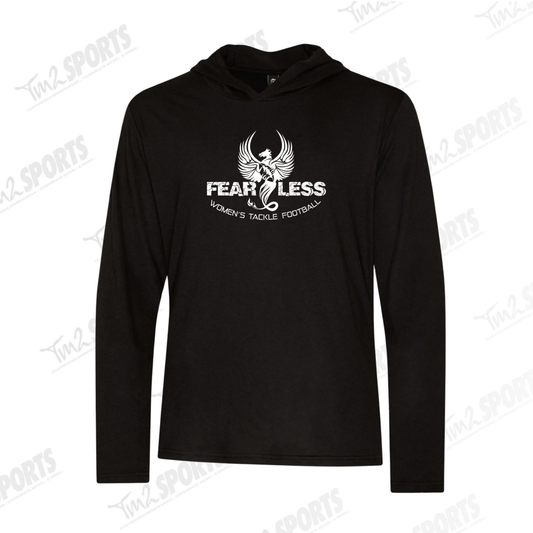 FANFEAR26 - Element Triblend Long Sleeve Hooded Tee - Black