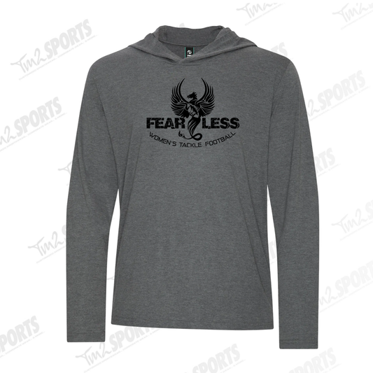 FANFEAR26 - Element Triblend Long Sleeve Hooded Tee - Grey