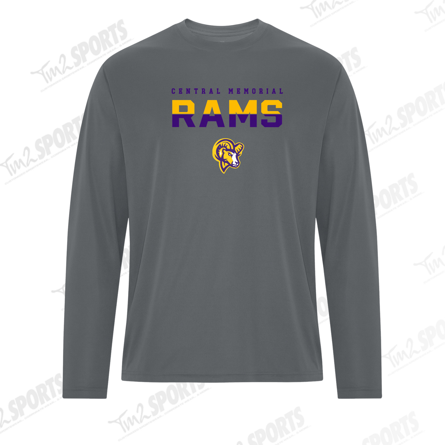 CMHS26 - Essential Performance Long Sleeve Tee - Gray