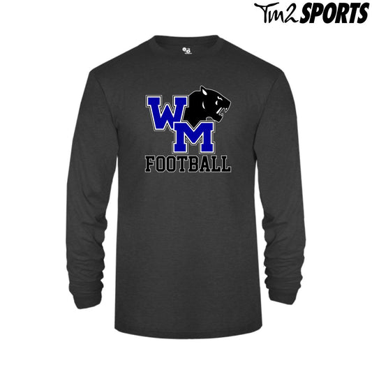 WMFB25 - Tri-Blend Long Sleeve Tee - Black