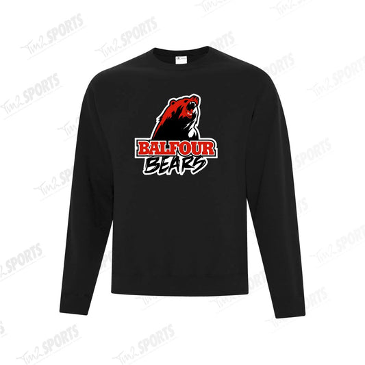 BSPI25 - Cotton Blend Long Sleeve Tee - Black