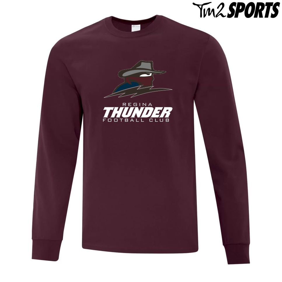 RTFAN25 - Cotton Long Sleeve Tee - Maroon