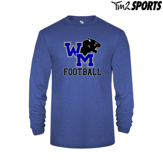 WMFB25 - Tri-Blend Long Sleeve Tee - Royal