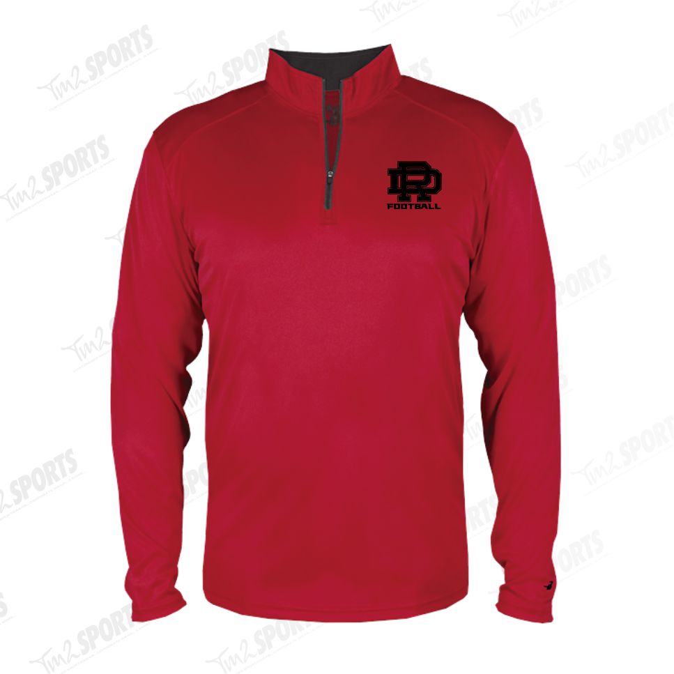DFB25 - Long Sleeve 1/4 Zip - Red