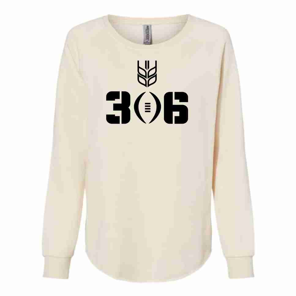 306 Ladies California Wave Wash Crewneck Sweatshirt