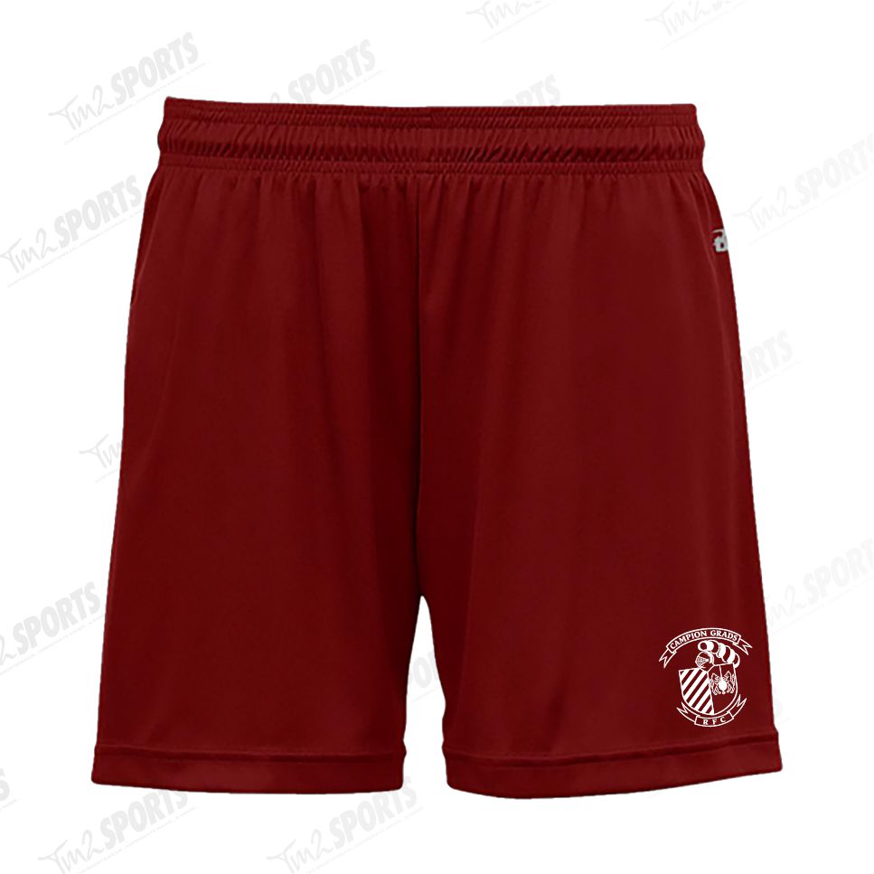 CAMP25- Ladies 5" Shorts - Maroon