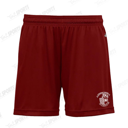 CAMP25- Ladies 5" Shorts - Maroon