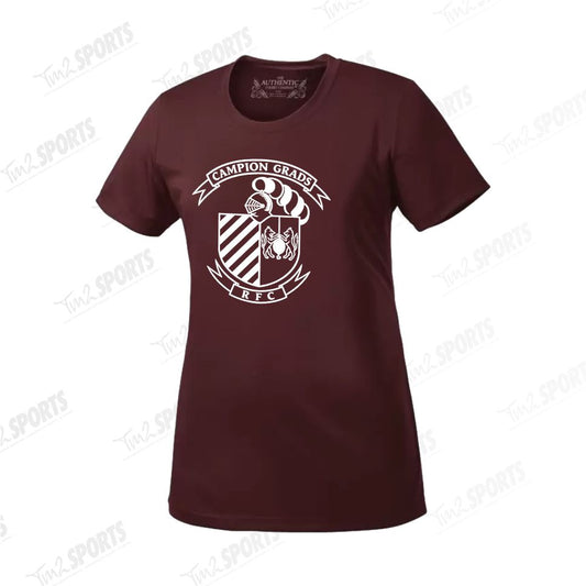 CAMP25 - Ladies ProTeam Short Sleeve Tee - Maroon