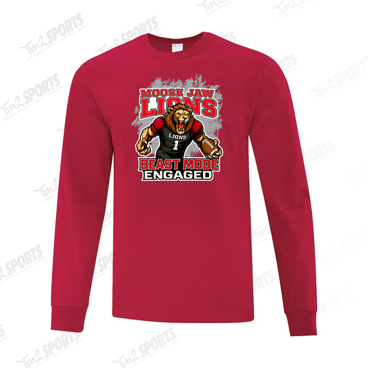 MJLI25 - Cotton Long Sleeve Tee - Red