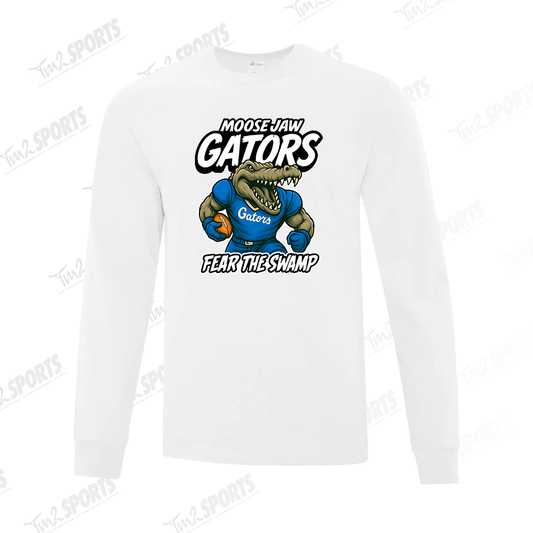 MJGA25 - Cotton Long Sleeve Tee - White