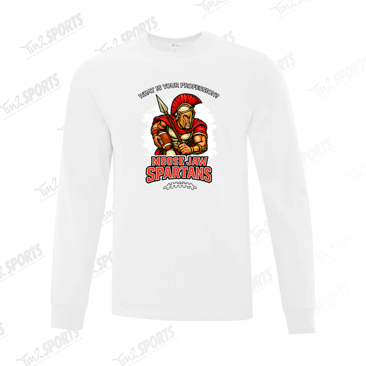 MJSP25 - Cotton Long Sleeve Tee - White
