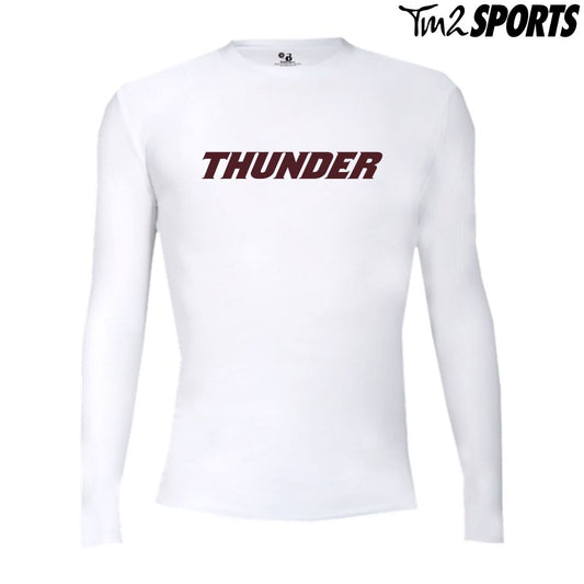 PLAY25 - Sport Pro-Compression Long Sleeve Shirt - White