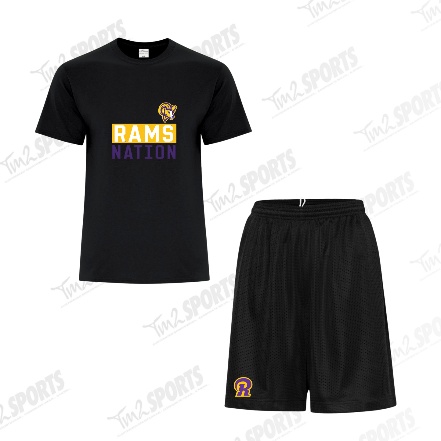 CMHS26 - Gym Strip - Black Shirt/ Black Short