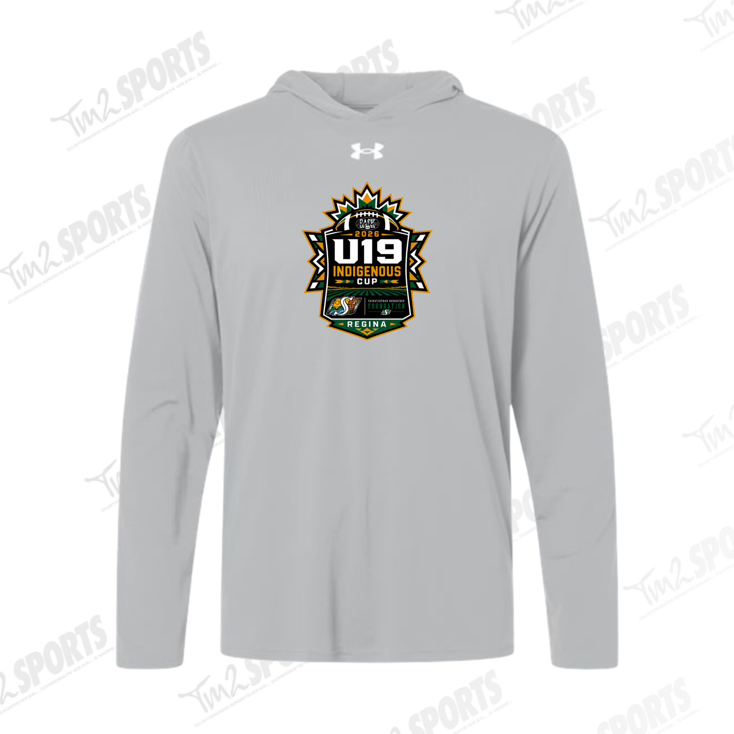 IND26 - Under Armour Vanish Hooded Long Sleeve T-Shirt - Grey