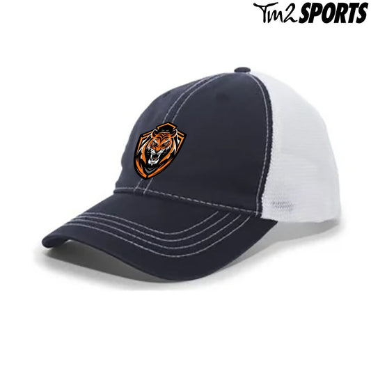 TDFB25 - Vintage Trucker Snapback Hat - Navy/White
