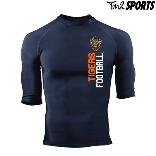 TDFB25 - Pro Compression 1/2 Sleeve Crew - Navy