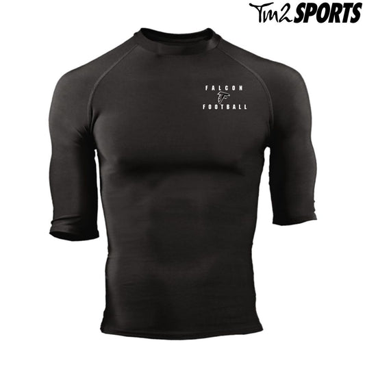 MGFB25 - Pro Compression 1/2 Sleeve Crew - Black
