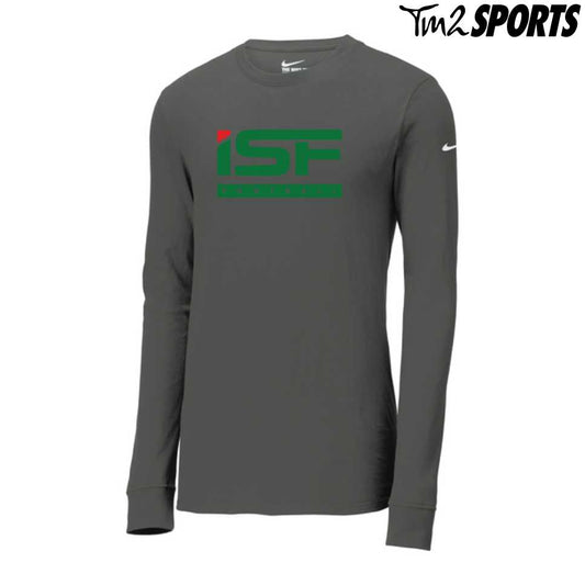 ISF2025 - Nike Dri-FIT Cotton/Poly Long Sleeve Tee - Grey