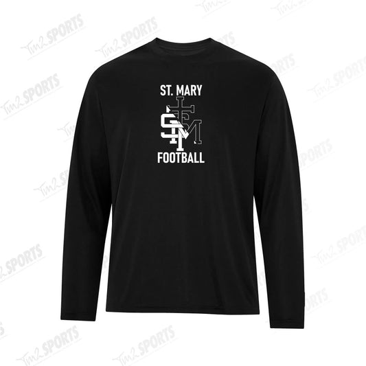 SMFB25 - Cotton Blend Long Sleeve Tee - Black