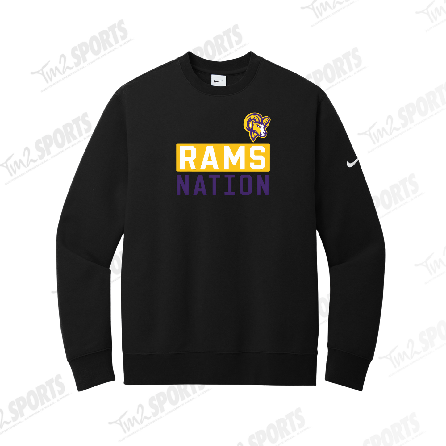 CMHS26  - Nike Club Fleece Crew - Black