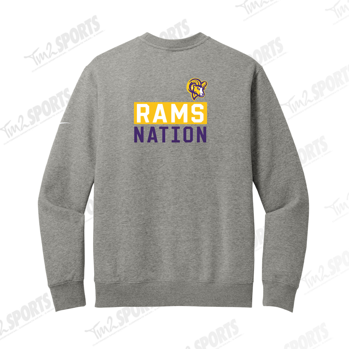 CMHS26  - Nike Club Fleece Crew - Grey