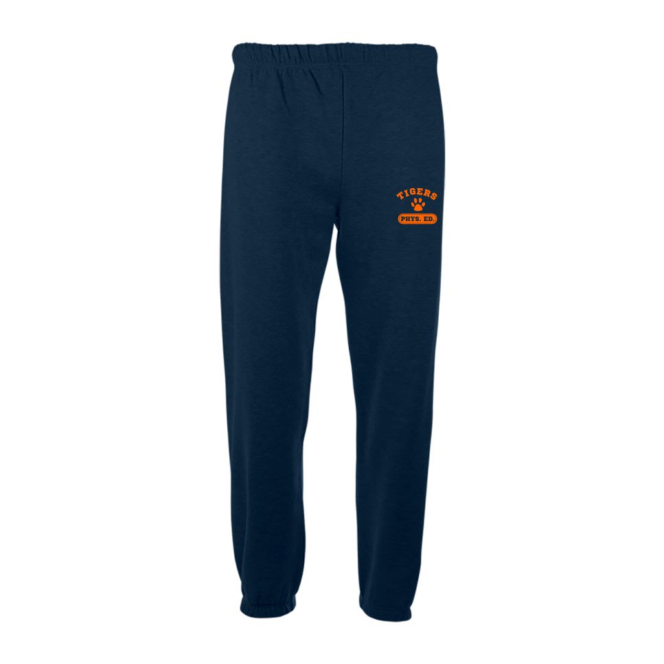 TMPE26 - Fleece Closed Bottom Sweatpants - Navy