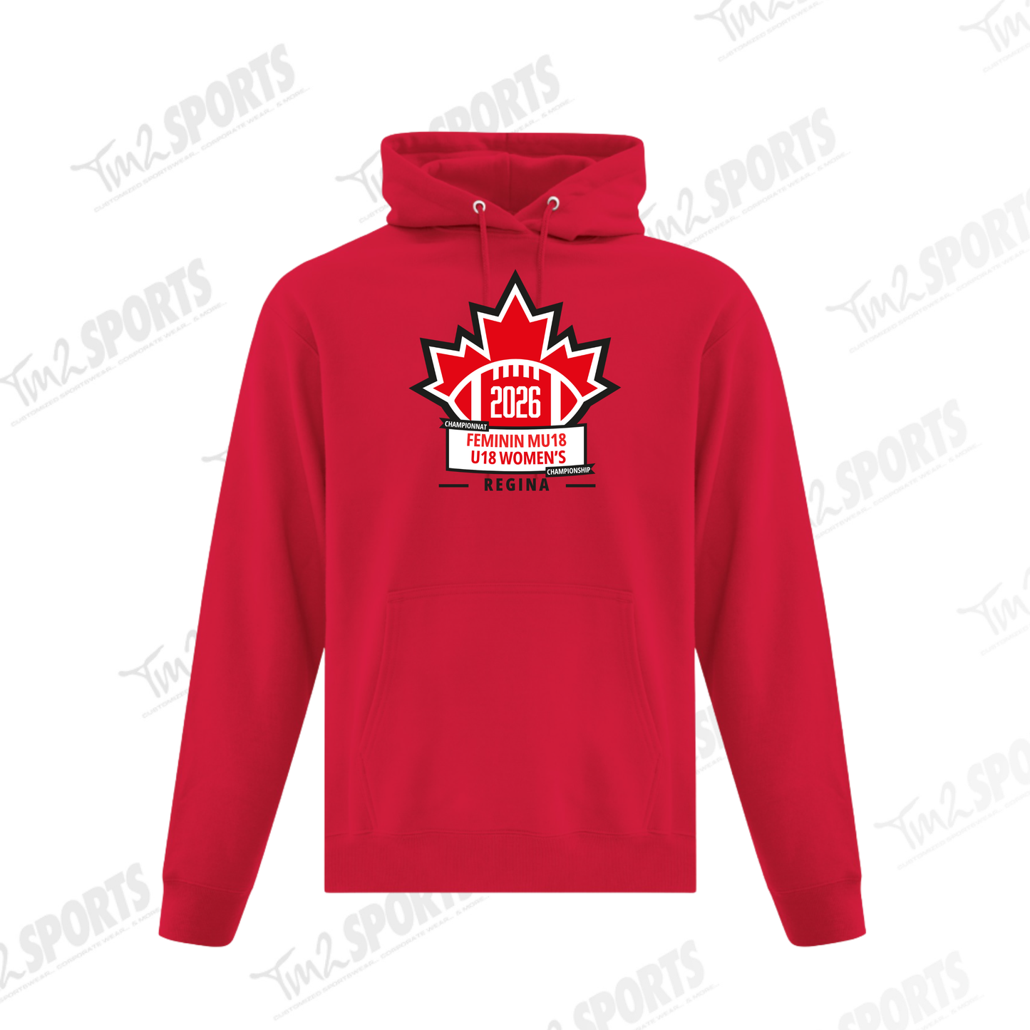 WOM26 - Everyday Fleece Hoodie - Red
