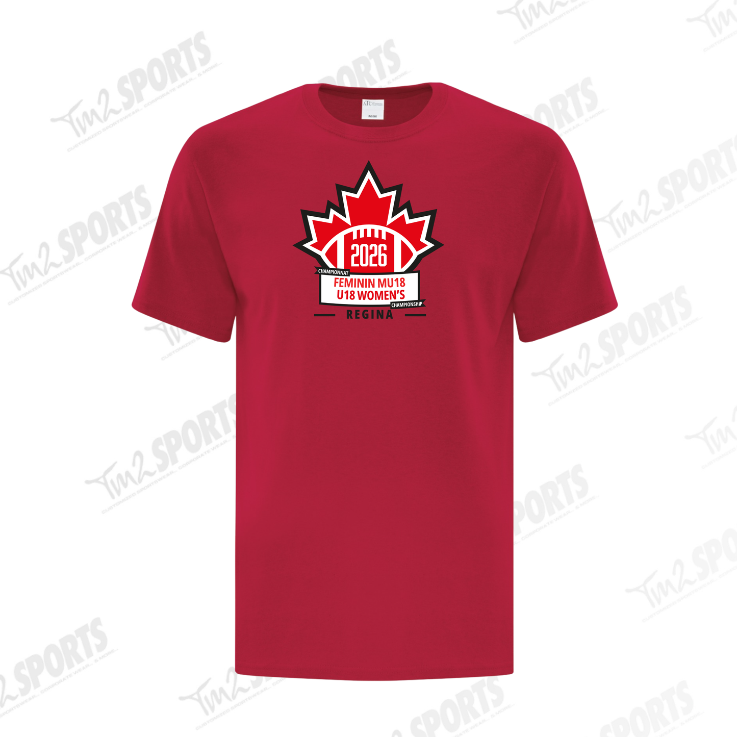WOM26 - Everyday Cotton Blend Tee - Red