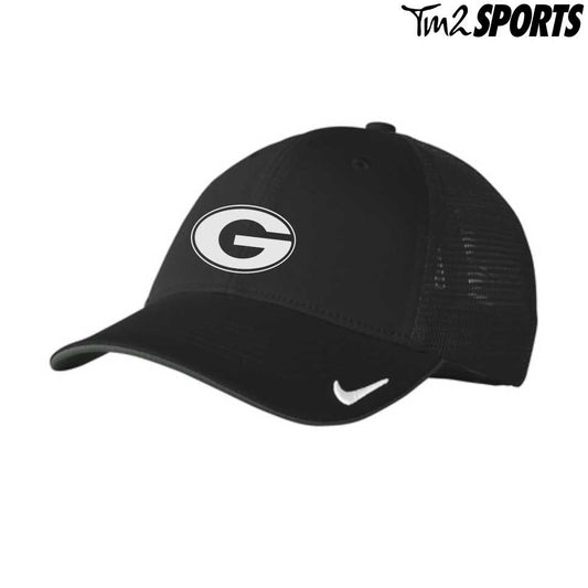STJFB25 - Nike Stretch-to-Fit Mesh Back Cap - Black/Black