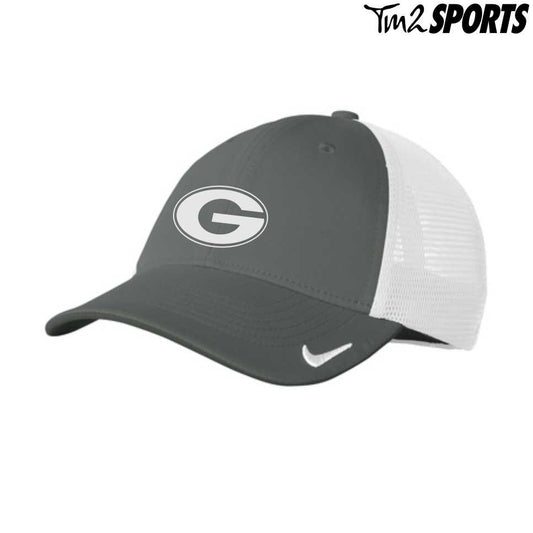 STJFB25 - Nike Stretch-to-Fit Mesh Back Cap - Grey/White