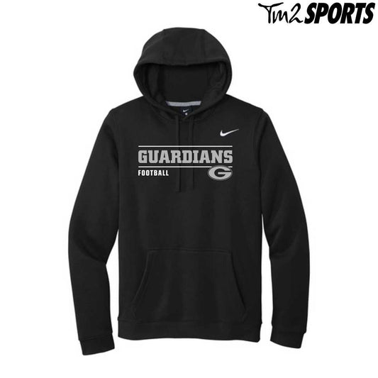 STJFB25 - Nike Club Fleece Pullover Hoodie - Black**