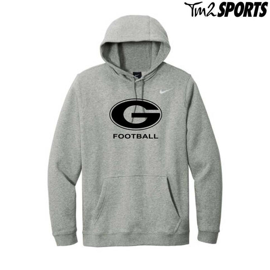 STJFB25 - Nike Club Fleece Pullover Hoodie - Grey**