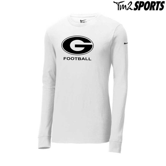 STJFB25 - Nike Dri-FIT Cotton/Poly Long Sleeve Tee - White