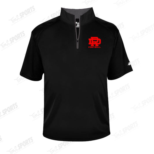 DFB25 - Short Sleeve 1/4 Zip - Black
