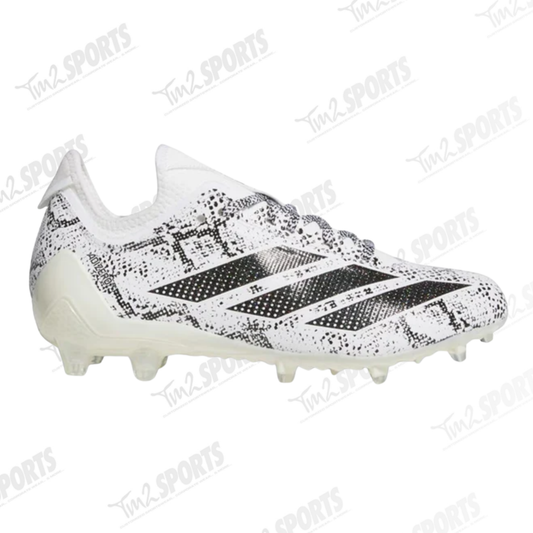 Adidas Adizero Electric.1 Football Cleats- White/Black