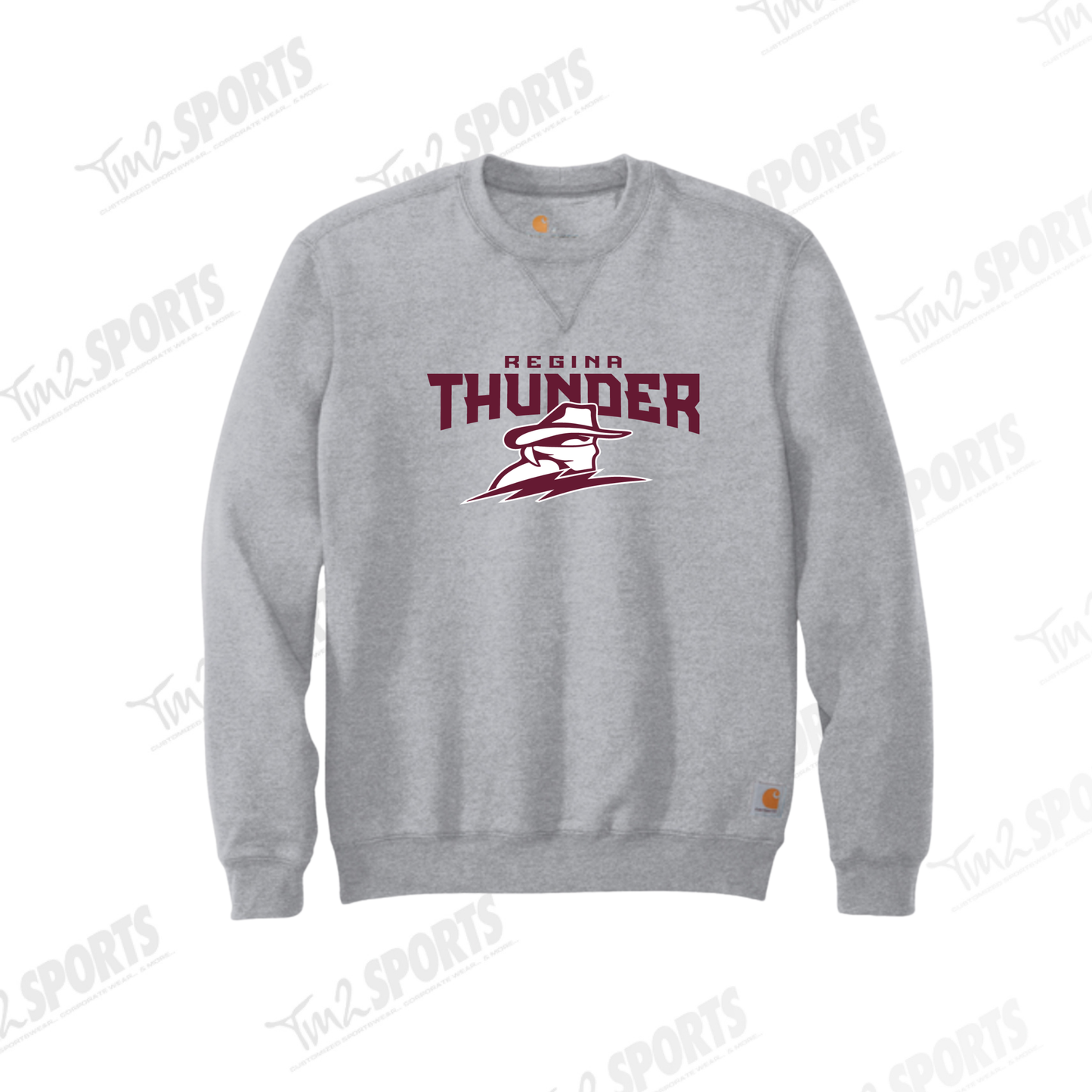 26RTFAN - Carhartt® Midweight Crewneck Sweatshirt - Heather Grey