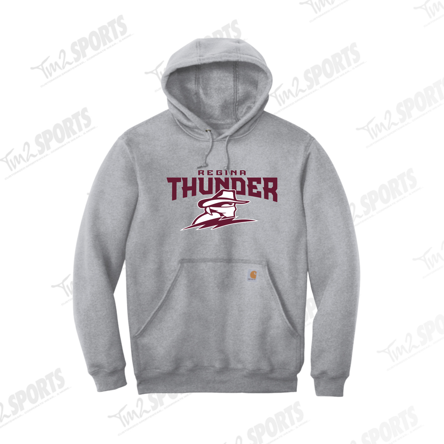26RTFAN - Carhartt® Midweight Hooded Sweatshirt - Heather Grey