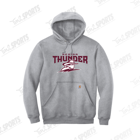26RTFAN - Carhartt® Midweight Hooded Sweatshirt - Heather Grey